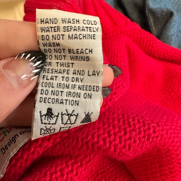 Vintage Y2K Era Tiara International Red Snowman Festive Winter Cardigan Size XL - Picture 9 of 10